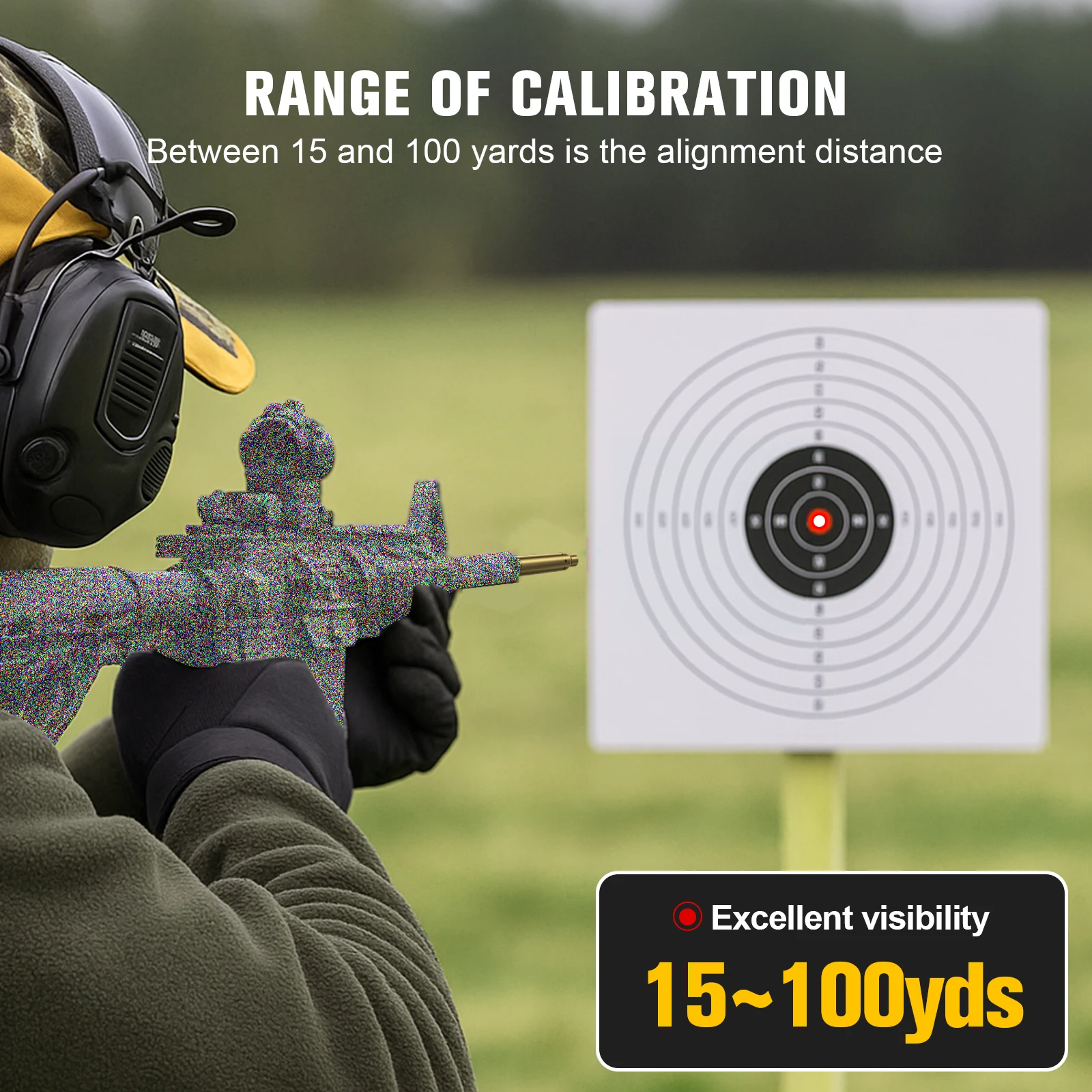 Cal 243.6mm Red Laser Calibration Tool - Hunting Accessories Training Shooting Calibrator view 5
