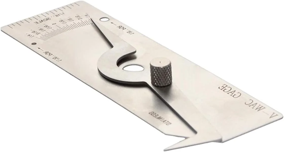 V-wac Welding Gauge 0-1/4 Inches Stainless Steel Welding Inspection Tools