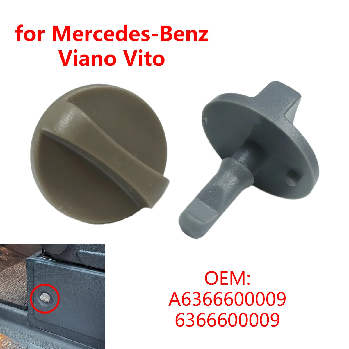 

A6366600009 Car Seat Trim Panel Board Clip Fixing Buckle for Mercedes-Benz Vito Viano Marco Polo W639