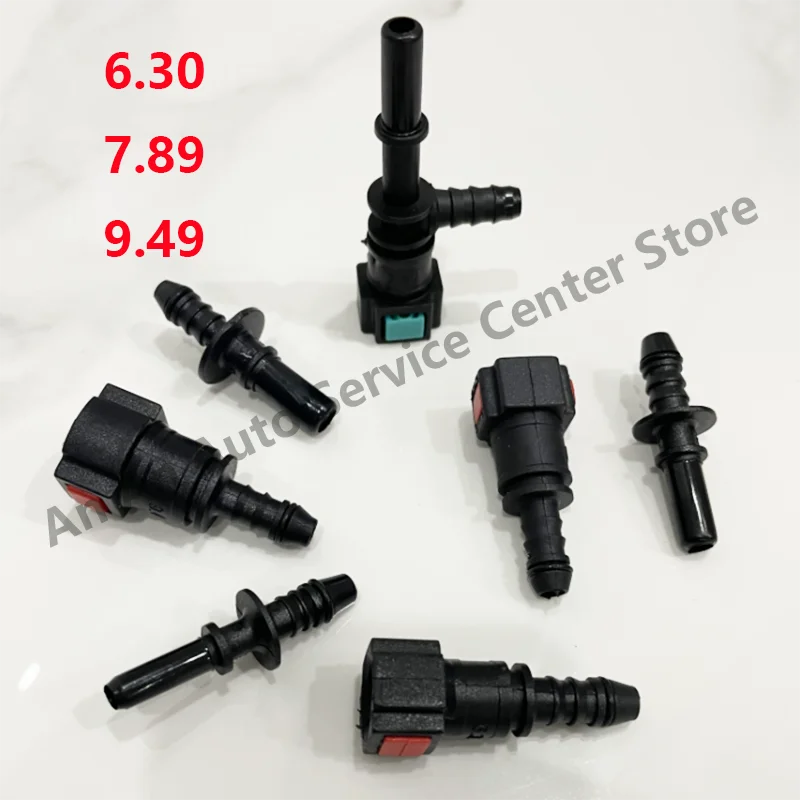 Car Fuel Line Quick Connector Plastic Hose Joint Coupler 6.30/7.89/9.49 Release Gas Oil Pipe Connect Accessories Car Tools