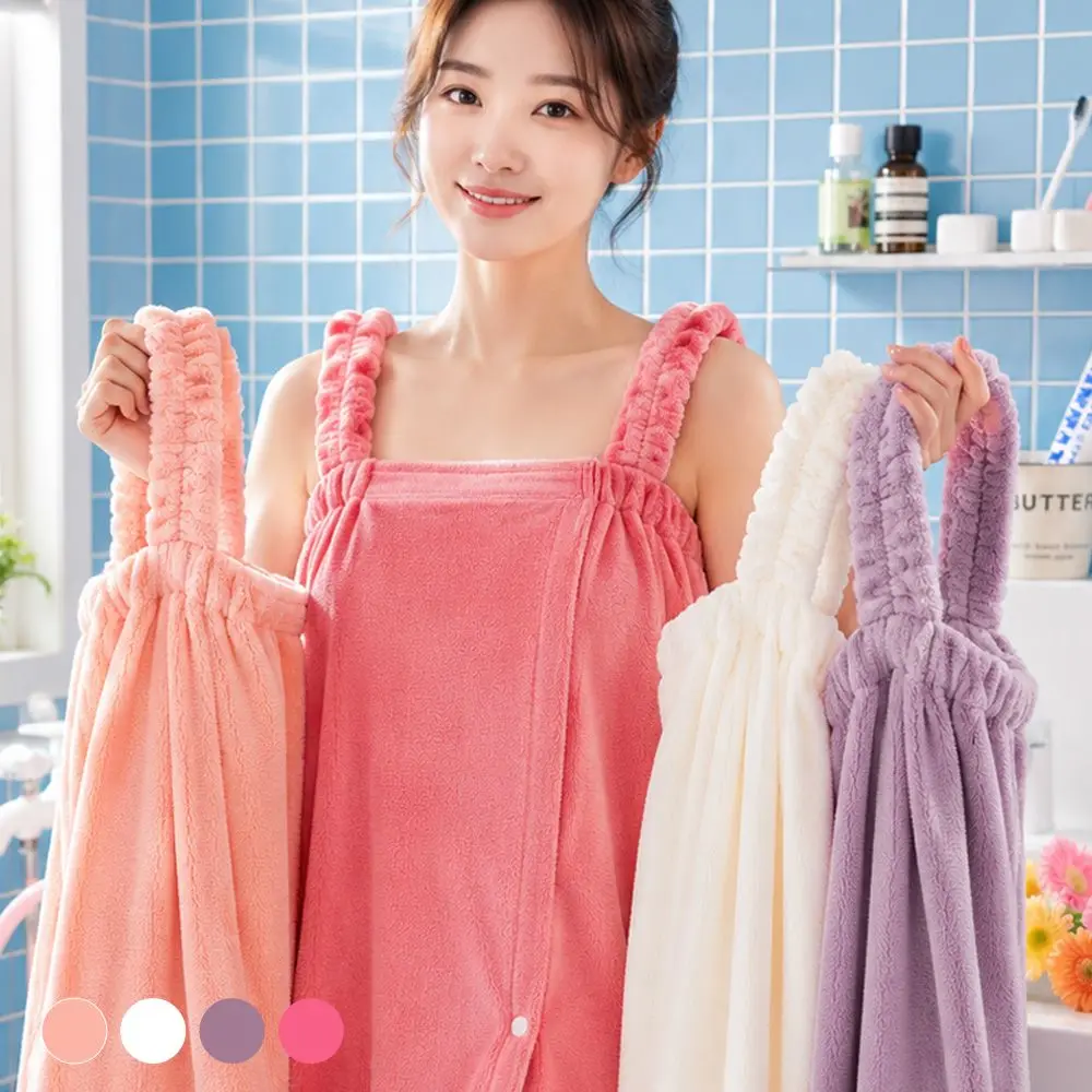 Summer Bath Robe Women Shower Wrap Towel Bathroom Bathing for Hotel Sauna Massage Skin Spa Indoor Golf Robe