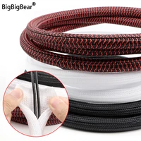 Funda de Cable expandible trenzada PET de 1 ~ 50m, 3 ~ 50mm, Flexible, autofechado, tubo de envoltura aislado, organizador Protector de línea de alambre dividido