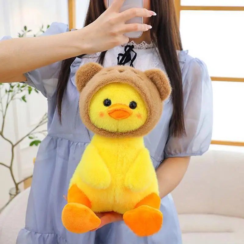 

Duck Plush Duck Cartoon Stuffed Animal 9.8 inch Decorative Pillows Soft Doll Figure for Kids Adults Girls Boys Girlfriend