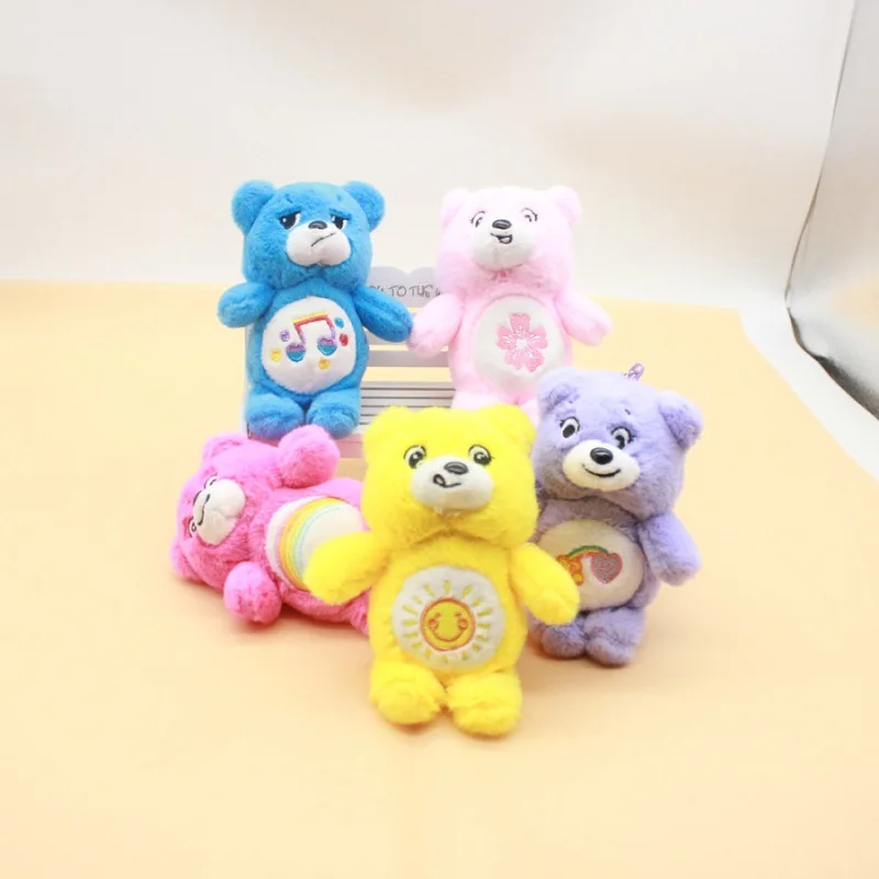 New Carestars Rainbow Love Bear Plush Toy Teddy Bear Doll Pendant Keychain Bag Decoration