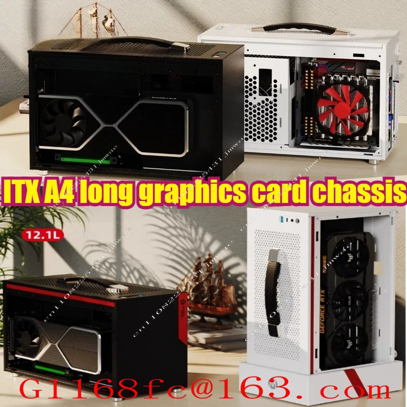 Desktop Chassis Air Cooled Portable ITX Desktop A4 Long Graphics Card Small Chassis Long Graphics Card