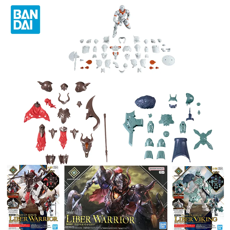 Spot Direct Delivery Bandai Original 30MF Anime Model 30MF LIBER WARRIOR Action Figure Assembly Toys For Children Gift Model