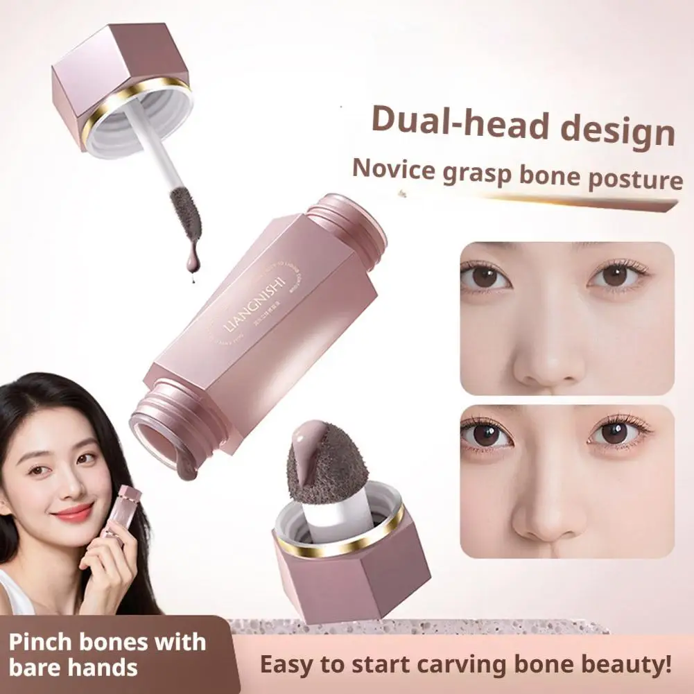 3Colors Liquid Contour Highlighter Multi-purpose Blush Cream Matte Face Blusher Cheek Tint Eyeshadow Bronze Contouring Makeup