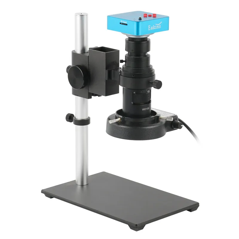 

1080P 48MP 4K HDMI USB Industrial Electronic Video Microscope Camera +100X 180x 200XC-MOUNT Lens For Phone PCB SMD CPU Soldering