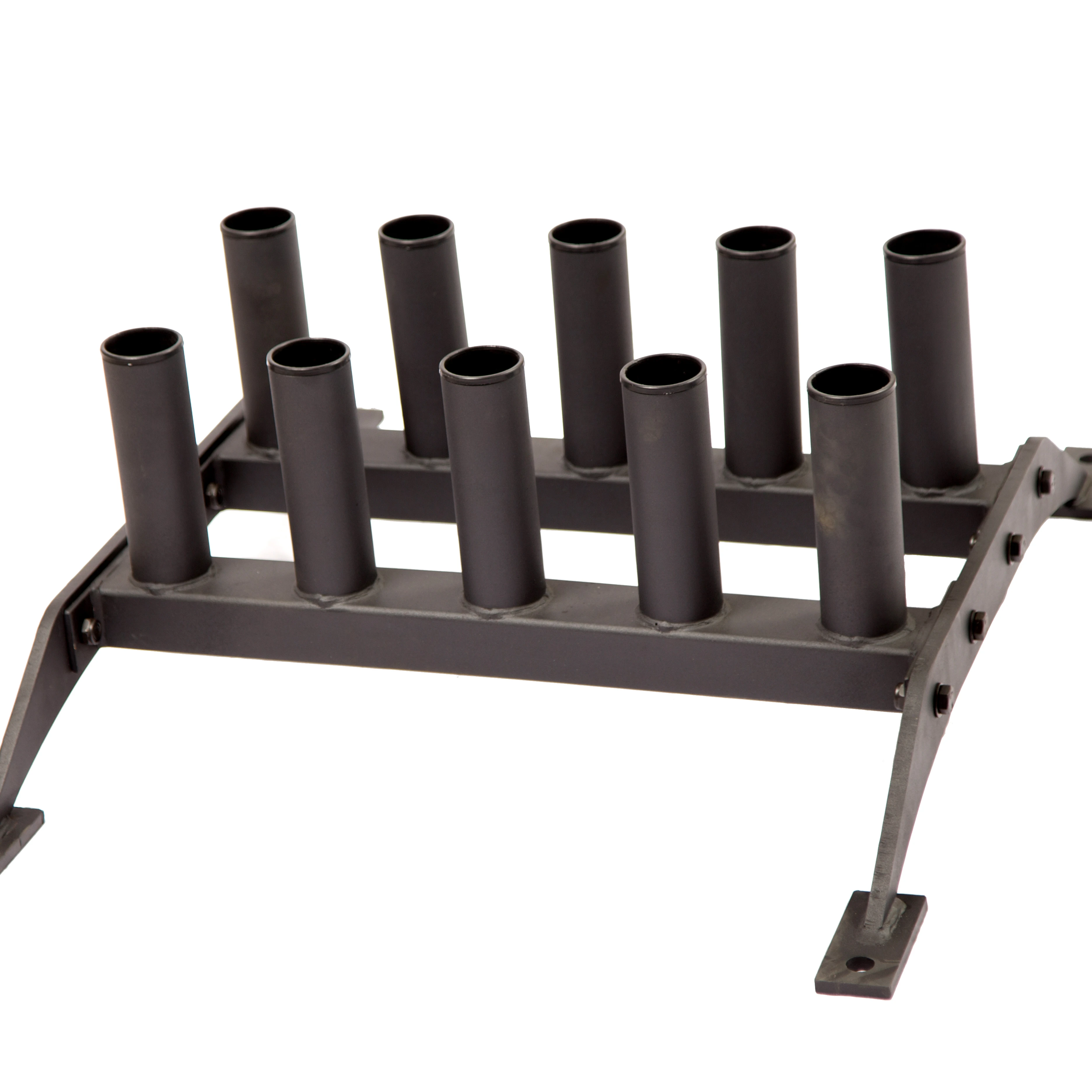 Wall-Mounted 10-Hole Vertical Barbell Rack Gym Equipment