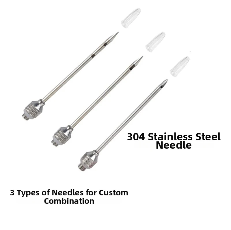 Meat Injector Syringe With 3 Marinade Injector Needles for BBQ Grill Turkey Marinade Flavor Injector