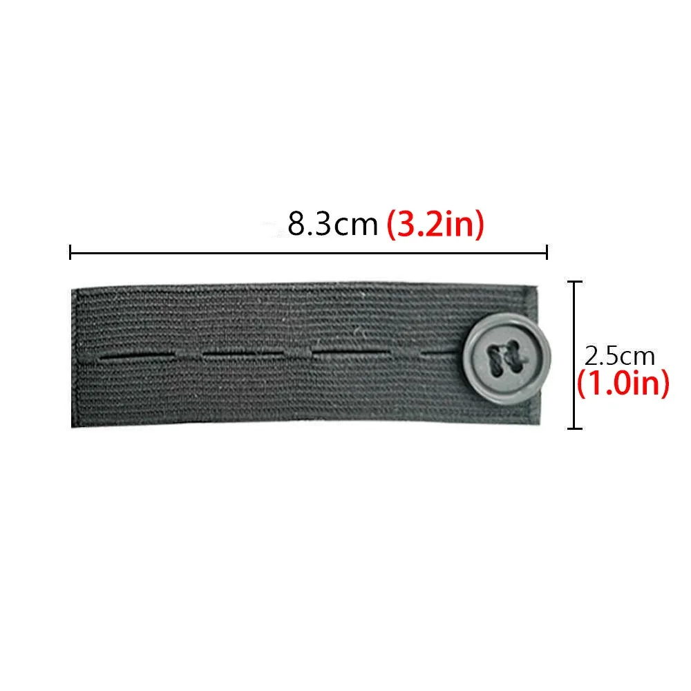5pcs/lot Adjustable Elastic Waist Extenders Belt Waistband Expanders for Men Women Trousers Jeans Pants Button Extenders