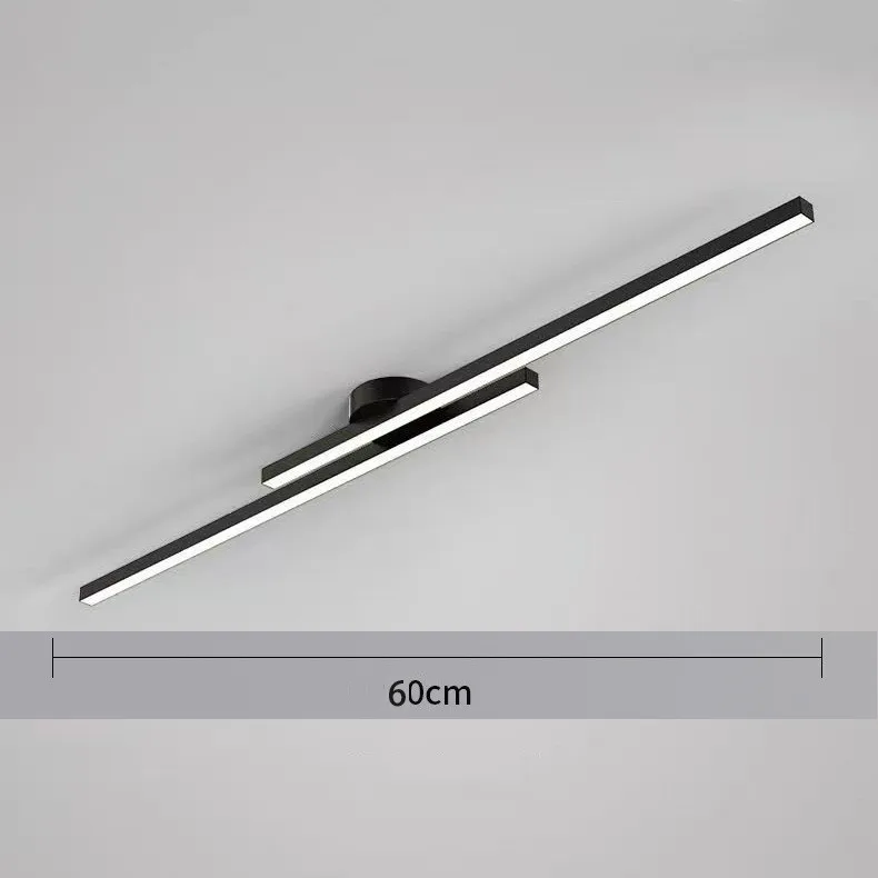 Lange aluminium LED-plafondlamp Modern creatief ontwerp Plafondlamp Binnenverlichting Hal Balkon Gangpad Kantoor Glans - afbeelding 1