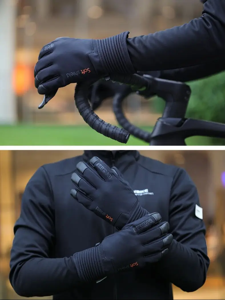 AliExpress UK INBIKE Winter Gloves for Men Waterproof Thermal Fleece Cycling Gloves for Riding Outdoor Climbing Ski Gloves Fishing Touchscreen