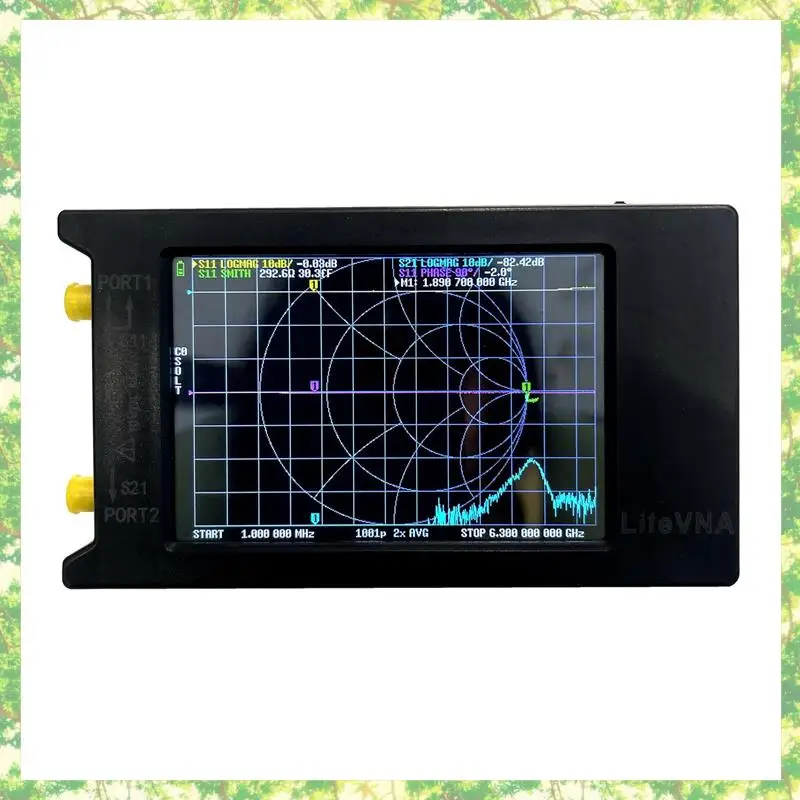 Smart-2X Litevna-64 50Khz-6,3 Ghz Litevna 4 pulgadas pantalla táctil analizador de red vectorial analizador de antena UHF actualización de Nanovna