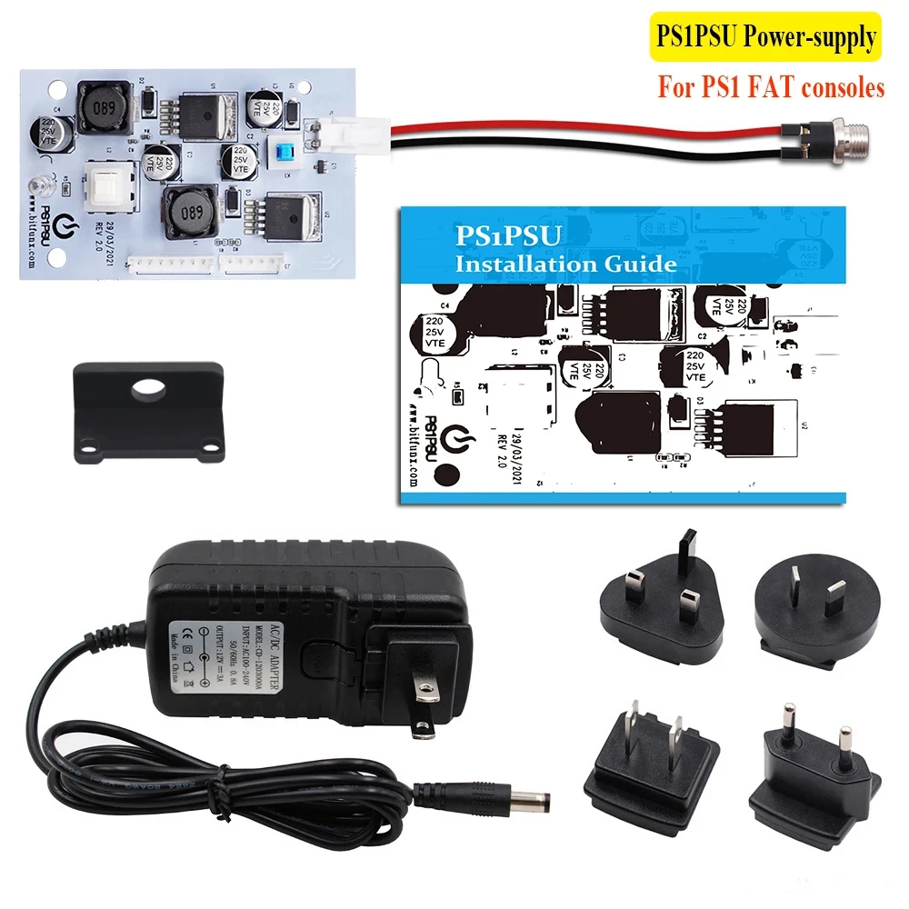 

Rev2.0 12V PS1PSU Power Supply For PS1 Fat Game Console Replacement PS1 Power Board