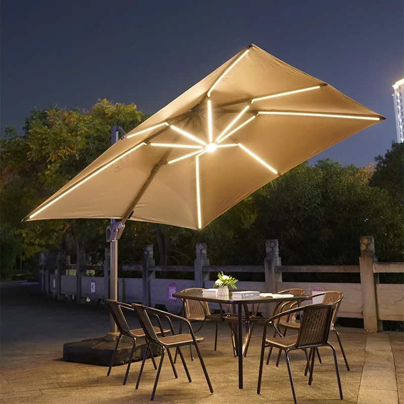 Outdoor courtyard umbrella large sun umbrella garden villa terrace awning commercial outdoor stall Roman umbrella