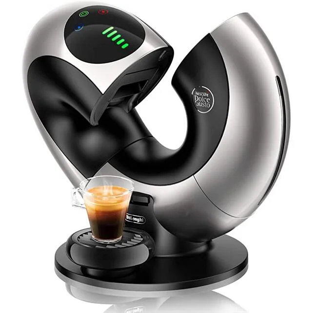 Nestle Nescafe Dolce Gusto 6cups Capsule Coffee Machine EDG736 Household Smart Touch milk foam Espresso maker Eclipse silver DIY