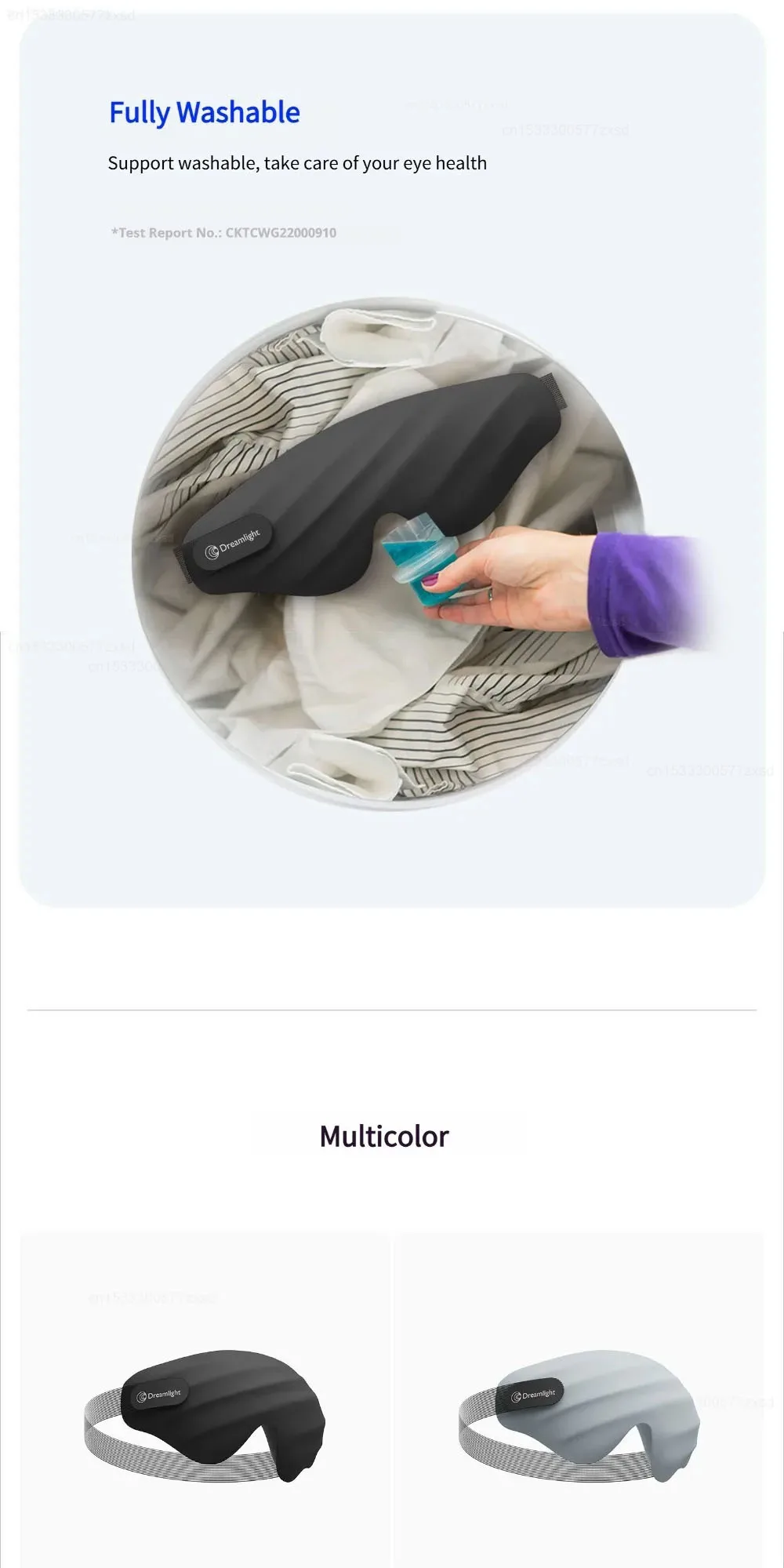 Dreamlight 4S Schlafmaske 3D Stereoskopische Schlafhilfe für Männer Frauen Erwachsene zum Schlafen Lichtblockierend Reise-Augenbinde – Detail 13
