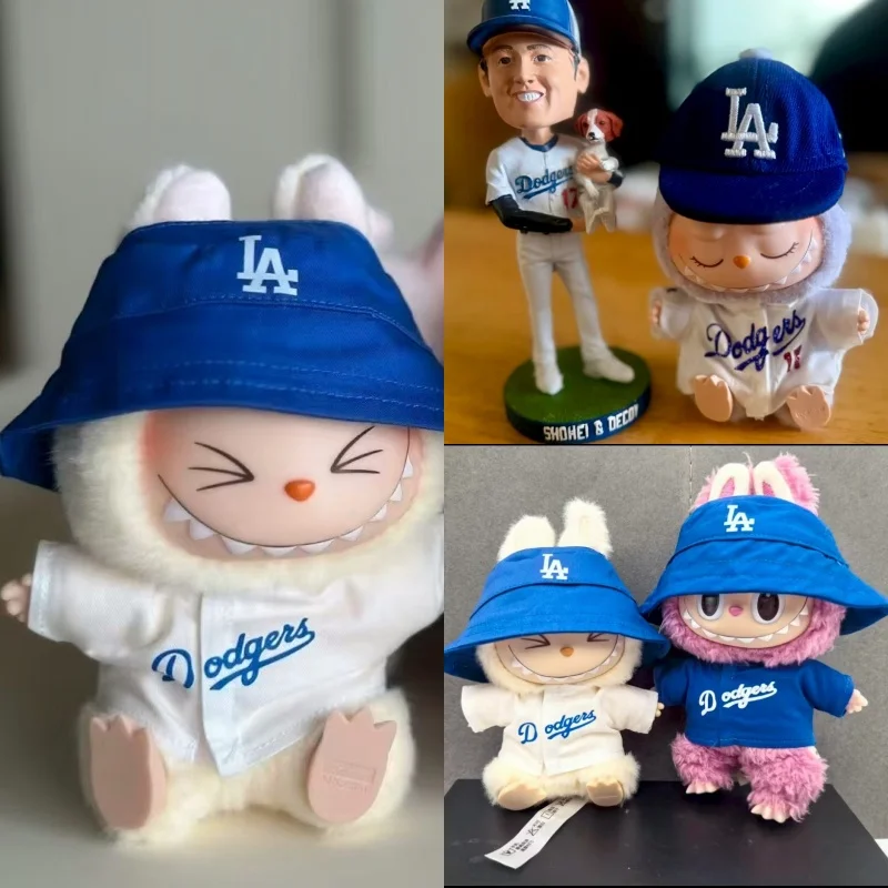15 17cm For Labubu Doll Sports Baseball Suit Outfit Clothing Trend Tennis Badminton Tennis Pants Clothes DIY Accessories Toys