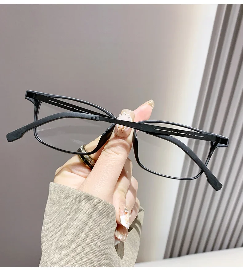 Neue Anti Blau Licht Lesebrille Für Männer Und Frauen Blockieren Blau Licht Optische Linsen Oculos Rechteck Gafas + 1,0 + 4,0 – Detail 7