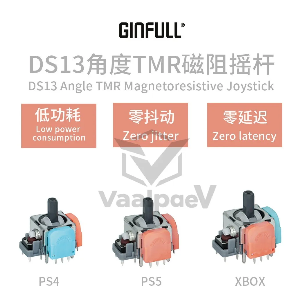 TMR MAX Electromagnetic JoystickGamepad Repair Replacement Anti-Drift for PS5 PS4 Xbox Series Controller