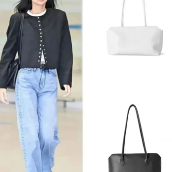 TR 토트백 리치 패턴 백, 암소 가죽 가방, 한국 미국 PU 대용량 하이 퀄리티 싱글 숄더 겨드랑이 가방, 신제품 