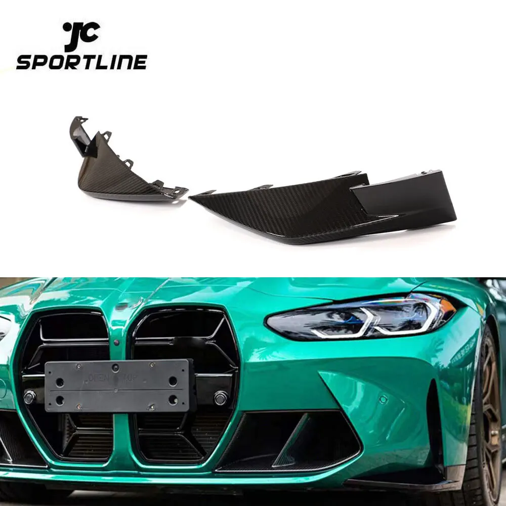 Modify Luxury New 3series 4series Dry Carbon Fiber Front Side Splitter For BMW G80 M3 G82 M4 Sedan Coupe 2021UP