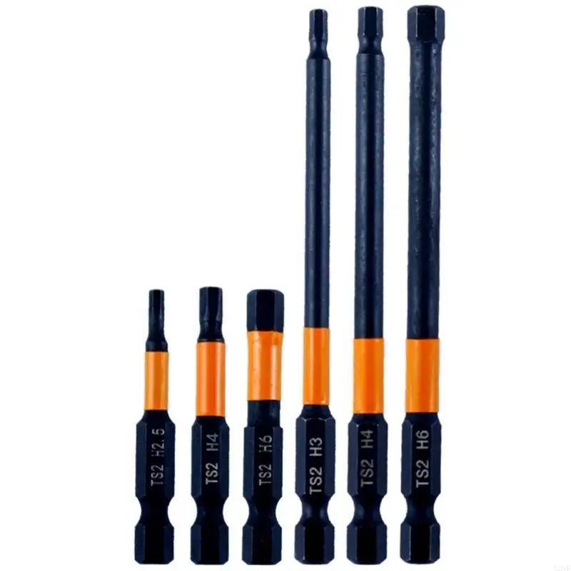 

6/7Pcs Screwdriver Long Bit Set Allen Wrench Drill Bit Set Tip for Screwdriver Assembling Accessories