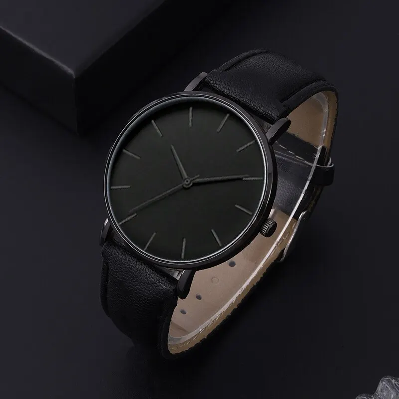 Luxury Mens Quartz Watches Fashion Simple Business Belt Quartz Watch Men Student Wristwatch Bracelet Relogio Masculino