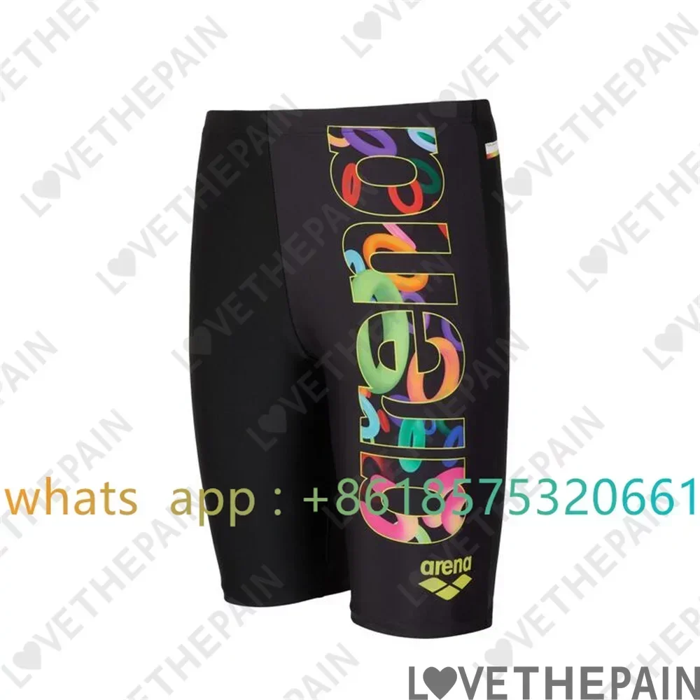 Men Swimwear Shorts Training Swim Trunks 2023 Summer Beach Tight Quick Dry Swimming Jammer Running Sports Surfing Swimsuit Pants