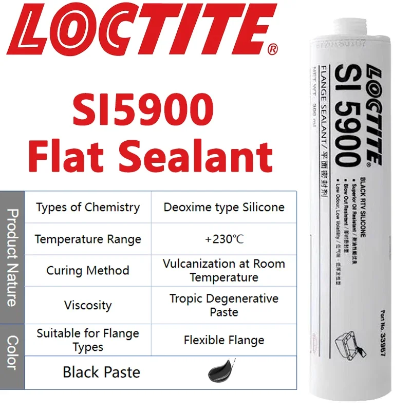 LOCTITE SI 5900 Preparat do uszczelniania 300 ml, uszczelniacz do kołnierzy formowany na miejscu, nieopadający, do pokryw/obudów/pomp/silników