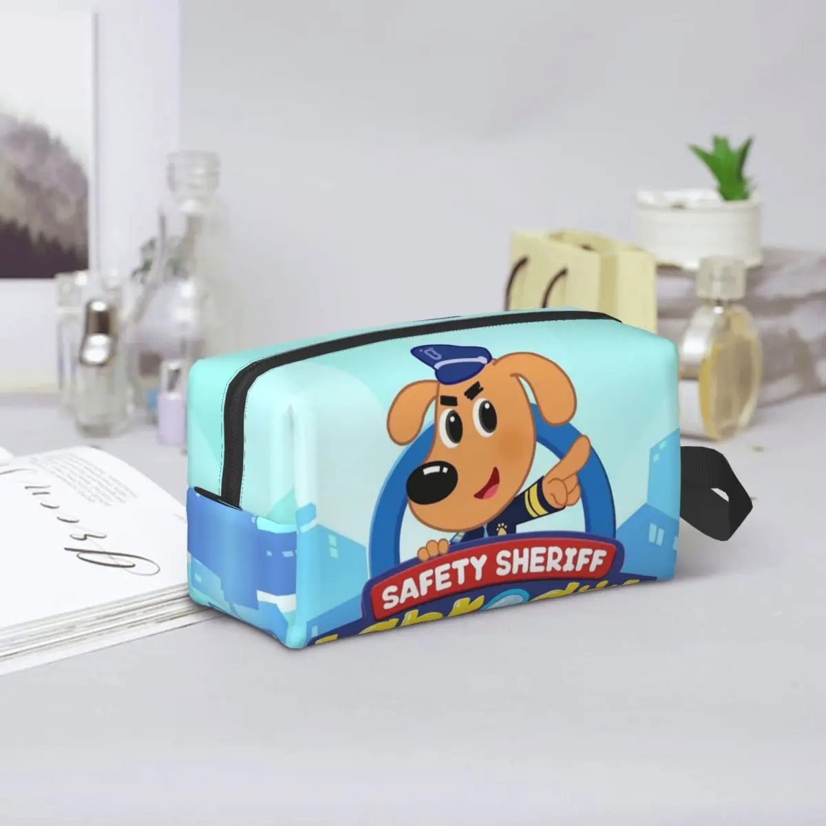 شريف لابرادور حقائب مستحضرات التجميل النسائية السفر ماكياج المنظم الحقيبة أدوات الزينة تخزين Dopp عدة صندوق مقلمة