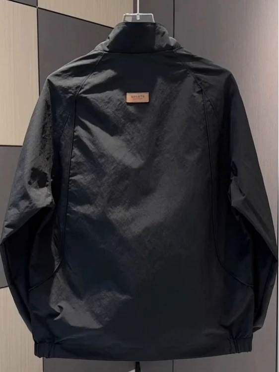 

Faionable Лоскутная повседневная куртка с воротником-стойкой, мужская осенняя новинка 202, модная ветрозащитная универсальная верхняя одежда Haome