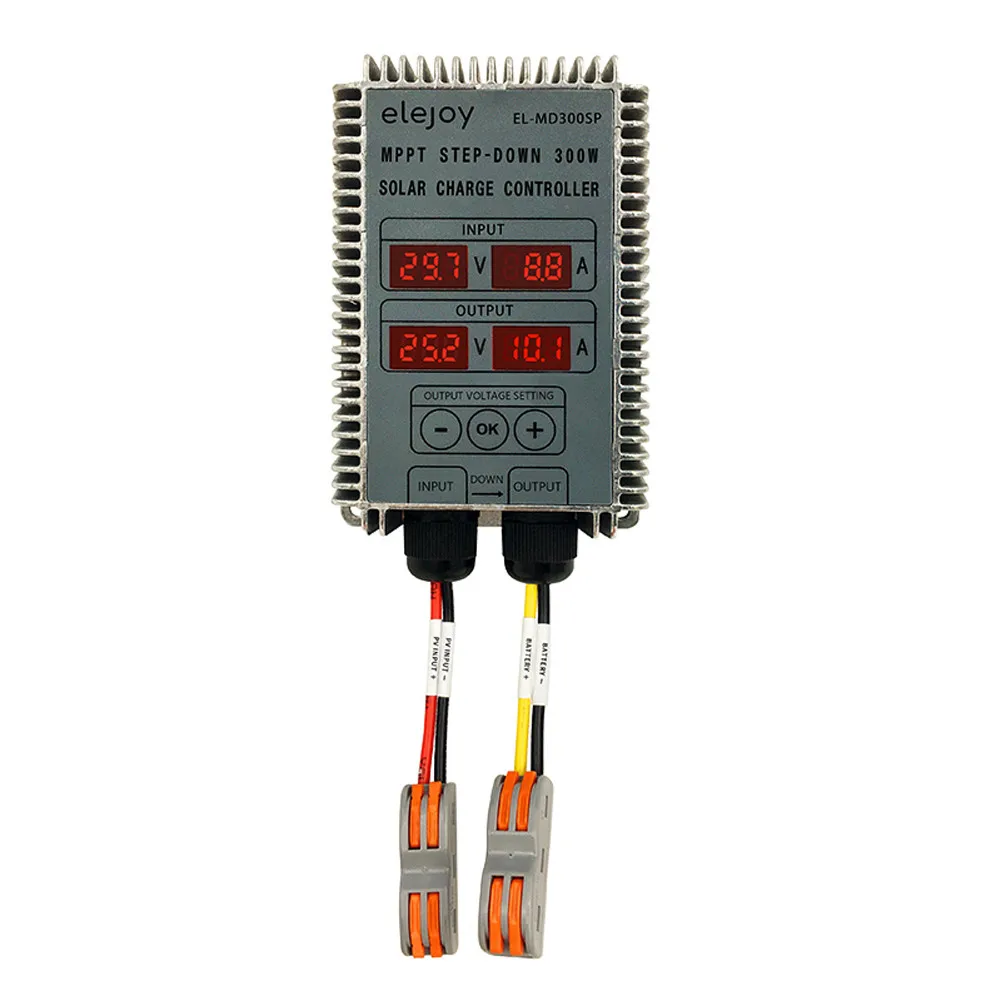 Imagem -03 - Controlador de Carga Solar Abaixador de Mppt Tensão de Saída Ajustável 12v 24v Chumbo-ácido Lifepo4 Bateria de Lítio 300w 400w 1030v