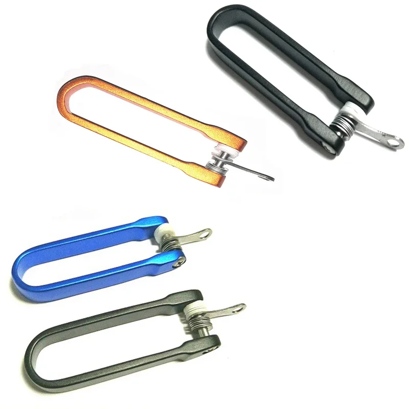 Outdoor Portable U-shaped Key Holder EDC Key Chain Aluminum Holder Utility Multi-Key Tool Organizer Camping Kit Edc Gear