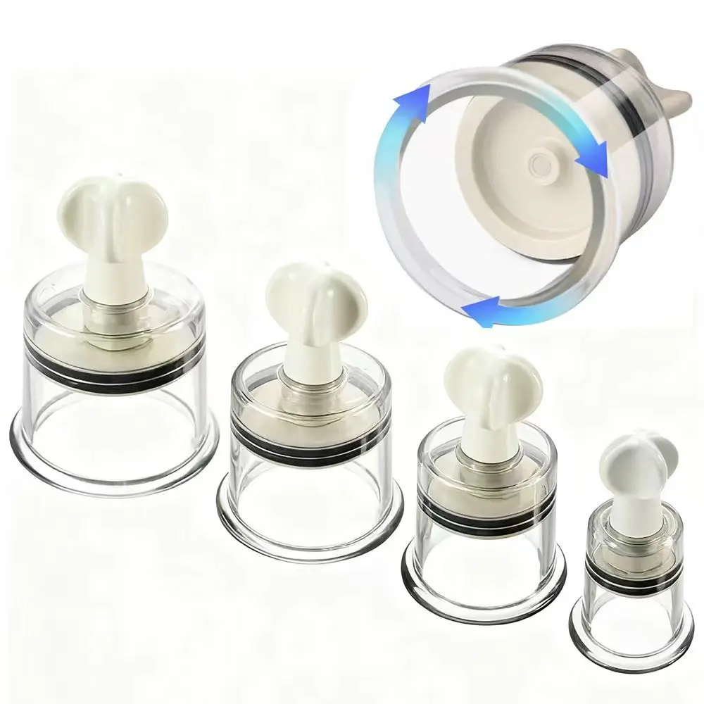 Vacuum Cupping Massage Jar Cans Chinese Medicine Reusable Anti-Cellulite Suction Cups Nipple Clamps Massager Relaxation Tool