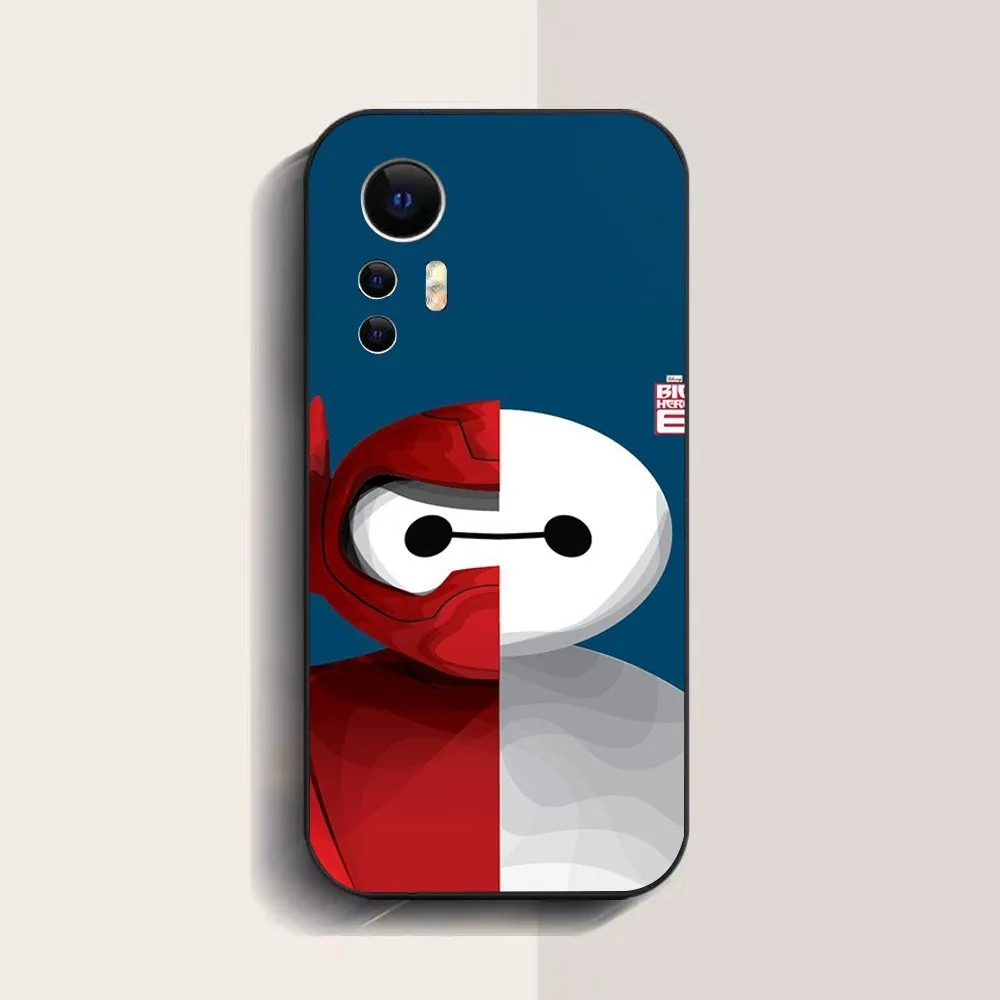 Big Hero 6 Baymax Phone Case For Xiaomi 11 Redmi Note 11 5G 8T 9A 9 10T Note8Pro Note9 12SUltra Black Case