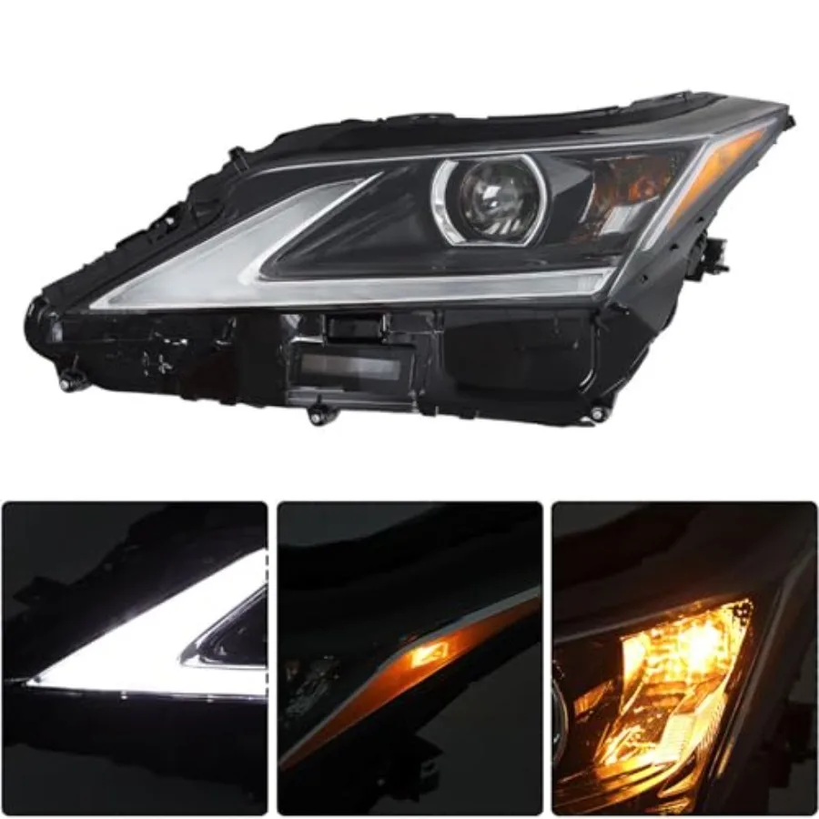 1 قطعة مجموعة مصابيح أمامية لاستبدال لكزس RX350 RX450h 20162019 المصابيح الأمامية ث o AFS مجموعة جانب السائق LH 811500E260 عالية السطوع #2