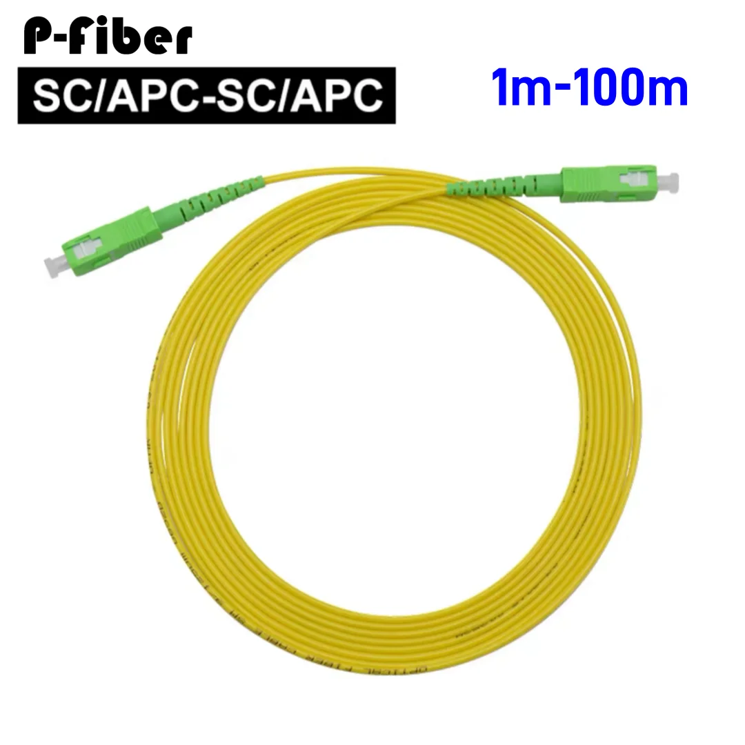 optical fiber jumper SCAPC-SCAPC 1-100m patchcord Simplex singlemode 1m 2m 3m 5m 10m 15m 30m extension cable FTTH P-fiber optic