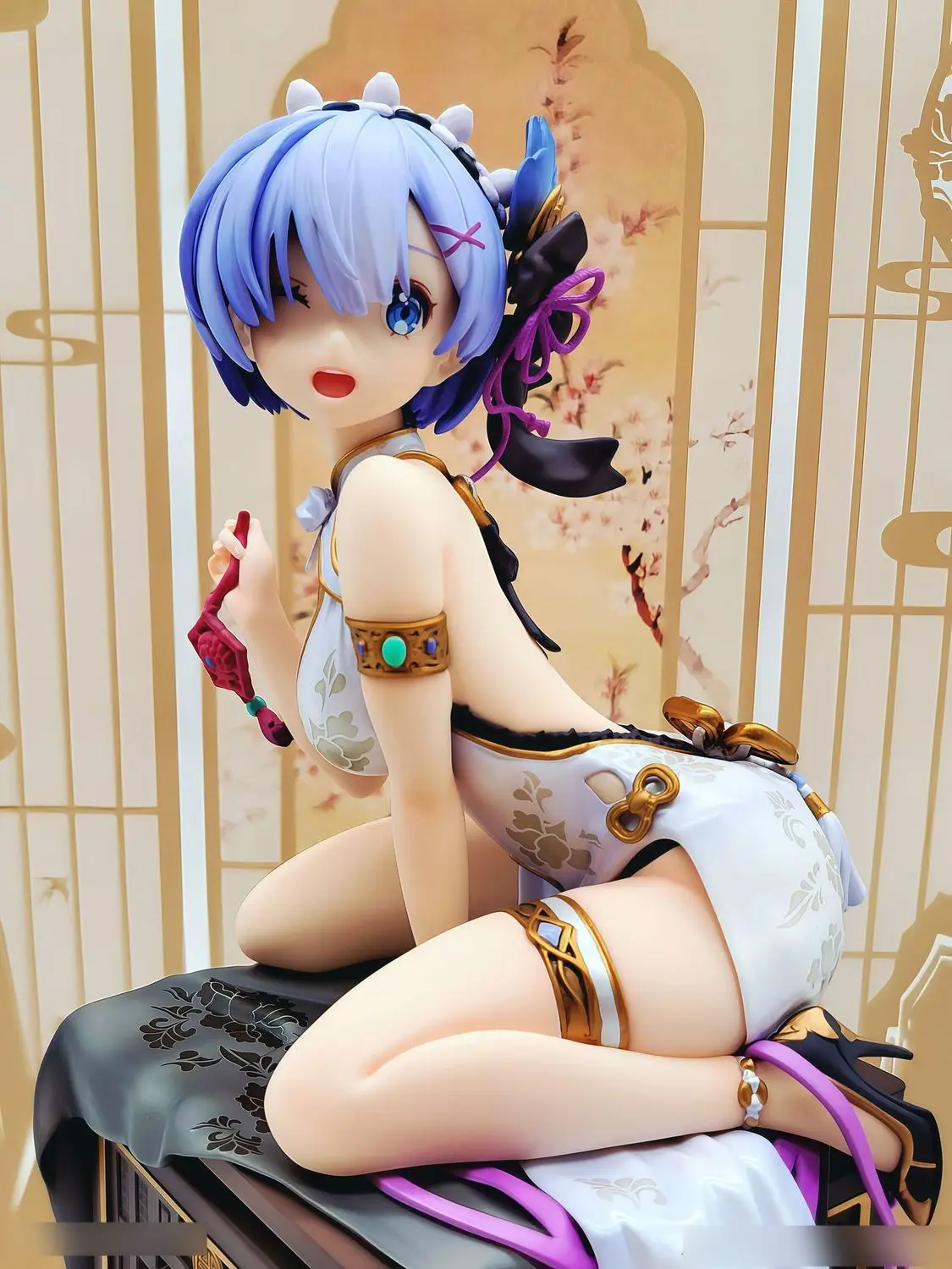 إعادة: الحياة في عالم مختلف من الصفر أنيمي الشكل إميليا وريم شيونغسام زي عمل أرقام مثير فتاة لعبة مجسمة هدية طفل