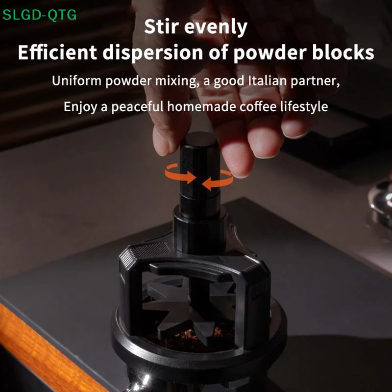 Hot 51/53/58mm Espresso Coffee Distributor Needle Stirrer Adjustable Depth Magnetic Base Even Extraction Tamper