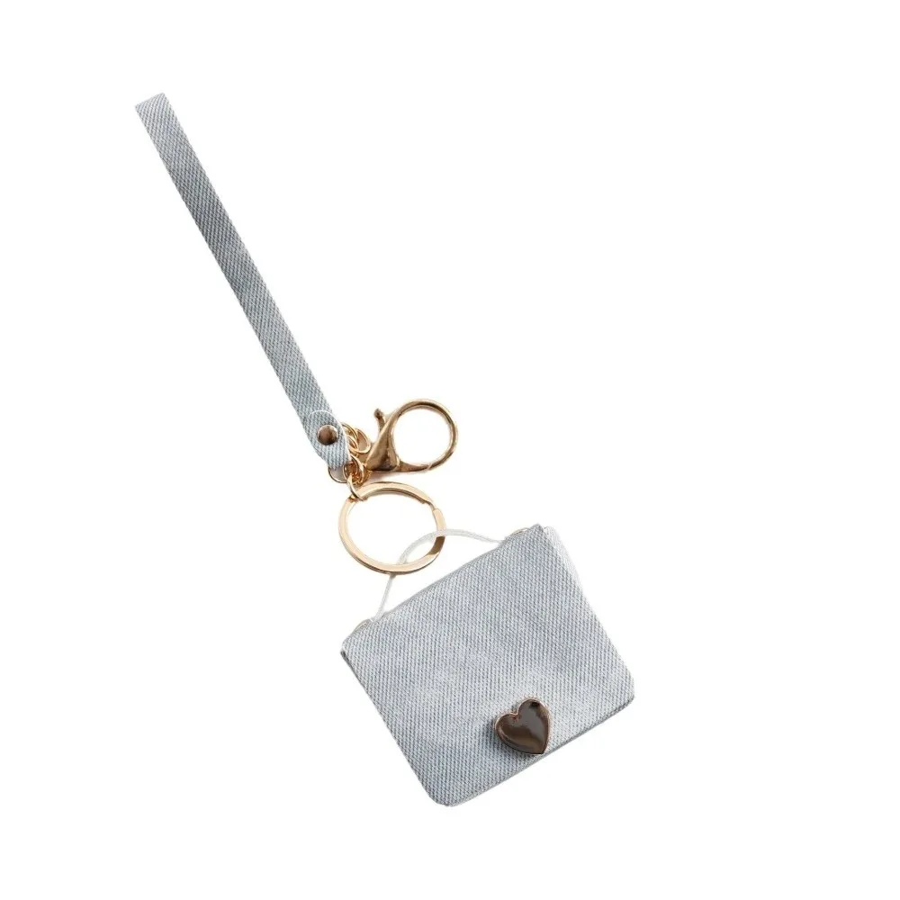Fashion Creative Key Storage Bag Mini PU Leather Headphone Case Heart Ins Key Storage Pouch Earphone Protection