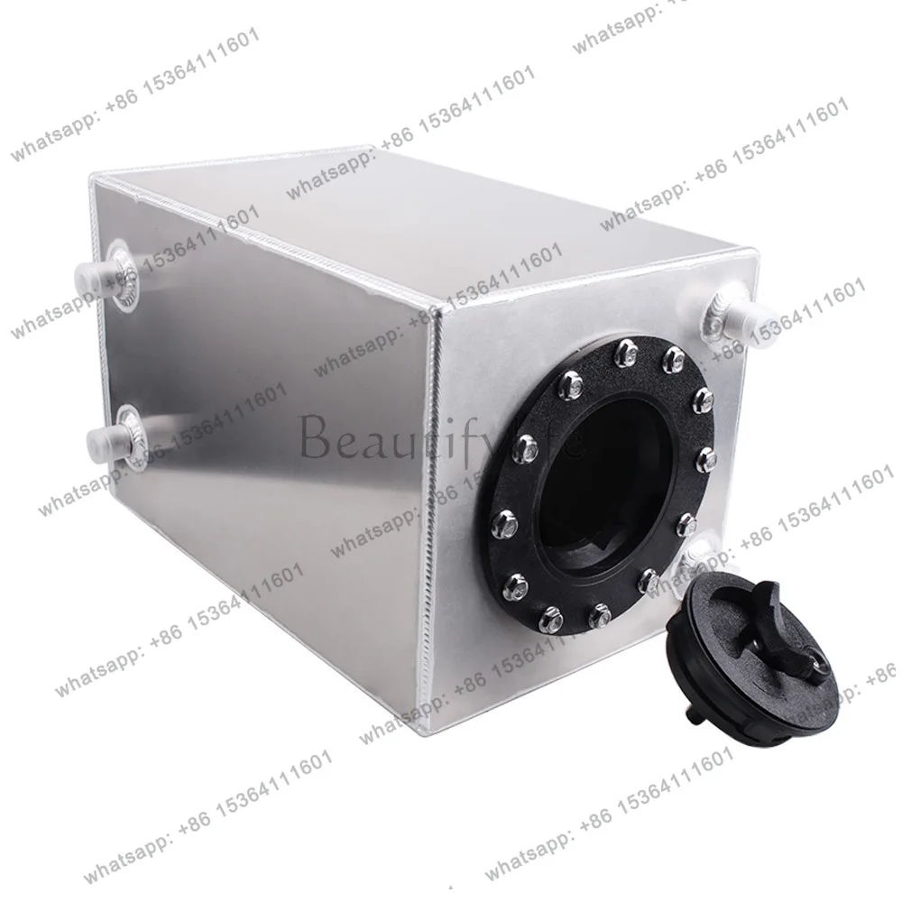 PJ 12L3 three gallon auxiliary fuel tank aluminum alloy buffer tank mirror polished plastic cover rectangular