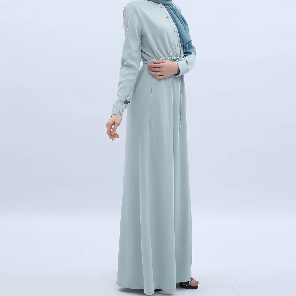 여성을위한 새로운 겸손한 Eid 라마단 Abayas 이슬람 터키 Kaftan 이슬람 의류 앙상블 Musulmans Caftan Marocain Femme Arabe Robe