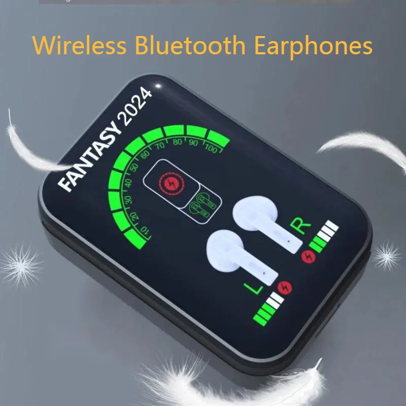 

Wireless Bluetooth 5.3 Earphones, Digital Display Screen, Ultra Long Battery Life, Stereo Heavy Bass, In Ear Sports Earphones