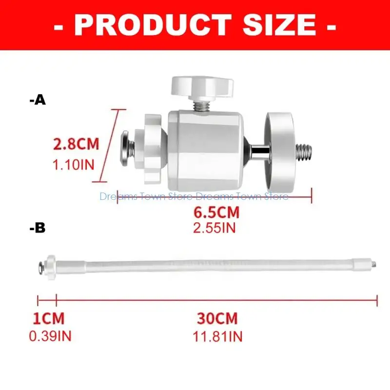 Indoor Window Camera Holder With 1/4 Thread Curtain Mount