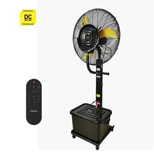 6 Wind Speed Oscillating Water Spray Industrial Mist Standing Misting Fan for Club