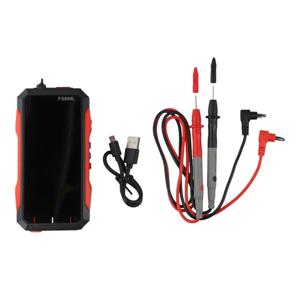 มัลติมิเตอร์แบบดิจิตอลสำหรับ USB-C แบบชาร์จได้สำหรับ RMS - แรงดันไฟฟ้า กระแสไฟฟ้า ความจุไฟฟ้า สำหรับอุปกรณ์เสริมเครื่องมือวัดทดสอบ