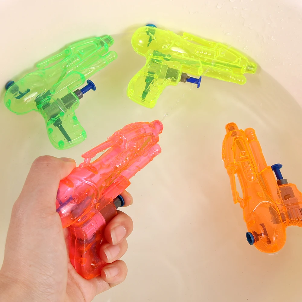 1/3Pcs Mini Squirt pistole ad acqua ragazzi pistola ad acqua trasparente giocattoli bambini piccola pistola a spruzzo giochi di combattimento Bath Blaster giocattoli regali