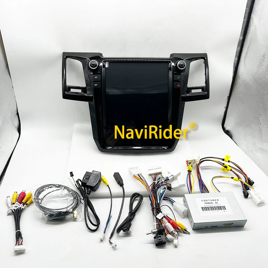 256 GB Android 13 Vertikaler Bildschirm Für Toyota Fortuner Hilux Revo 2005-2014 GPS CarPlay Multimedia Video Player radio Navigation